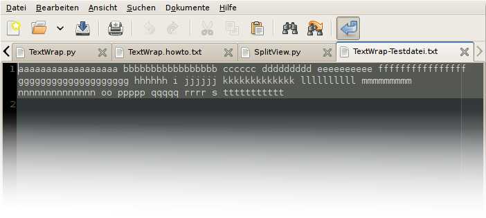 Screenshot TextWrap